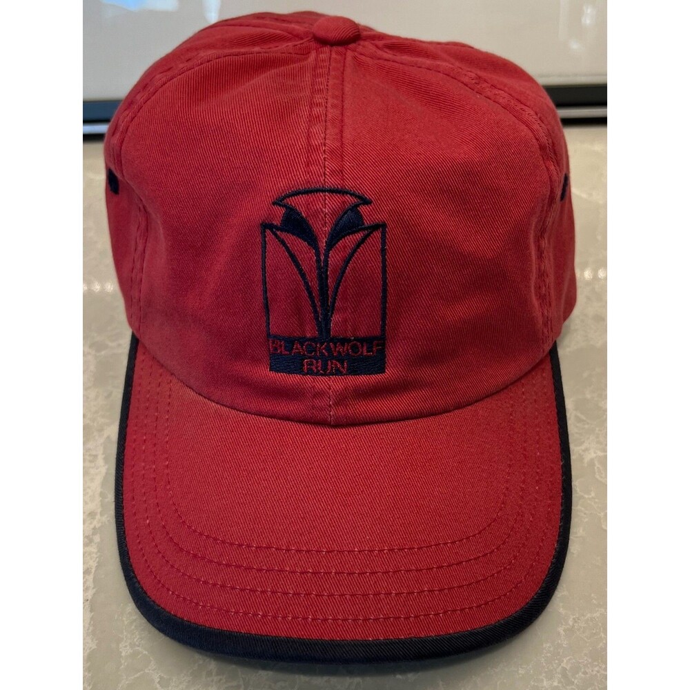 Blackwolf Run Golf Course Kohler - Imperial Golf Hat - Men's Adjustable - Red